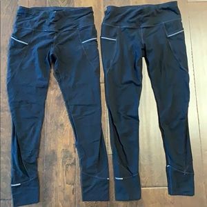 Athleta reflective tights (2 pairs)